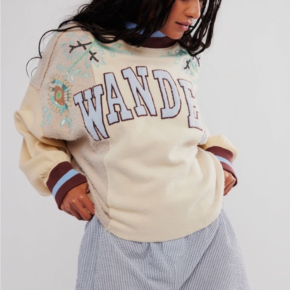 Wander Tops - Free People Bali days dreams pullover NWT